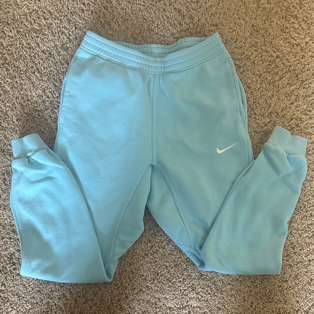 Nike Mens Light Blue Joggers